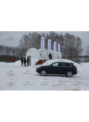 Утепленные шатры для Porsche Cayenne Test Drive